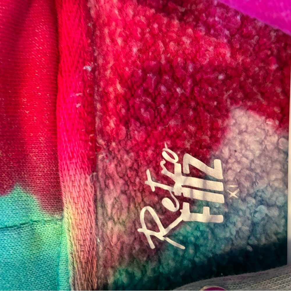 Vibrant Multicolor Tie-Dye Hoodie - Picture 9 of 12